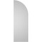 Ekena Millwork Quarter Round Top Left Surface Mount PVC Gable Vent w/ 2"W x 1-1/2"P Brickmould Frame, 14"W x 40"H GVPQL14X4002SN - alternate 2